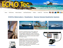 Tablet Screenshot of echotecwatermakers.com